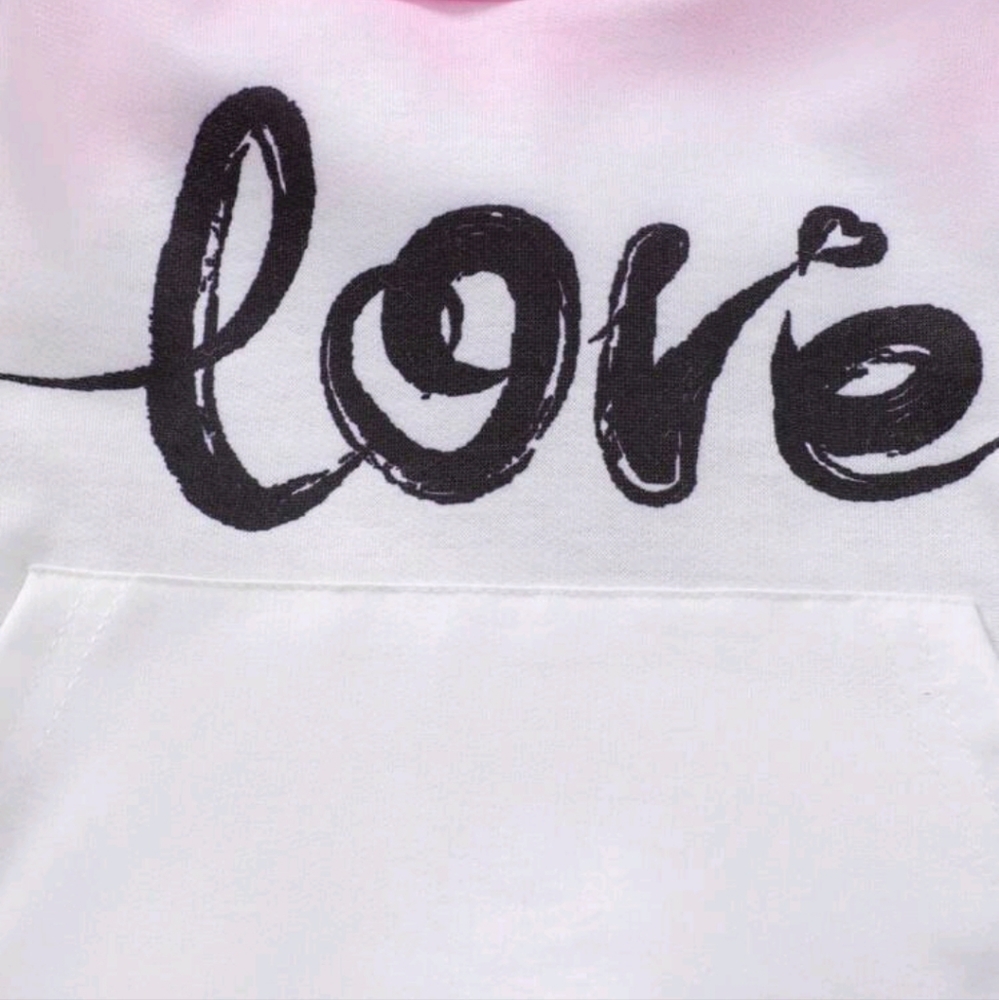 Pink ombre hoodie.